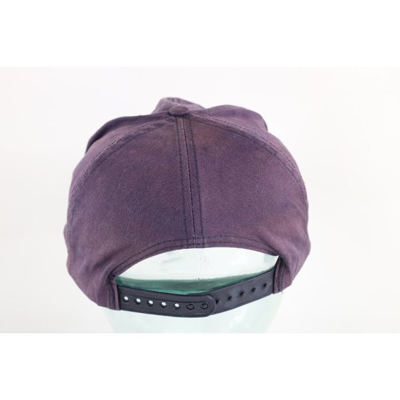 Vintage 90s Distressed Block M University of Michigan Snapback Hat Cap Blue - Picture 5 of 10